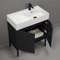 Modern Black Bathroom Vanity, 32